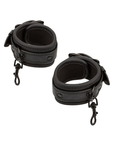 CALEXOTICS - NOCTURNAL BED RESTRAINTS LEATHER ADJUSTABLE BLACK