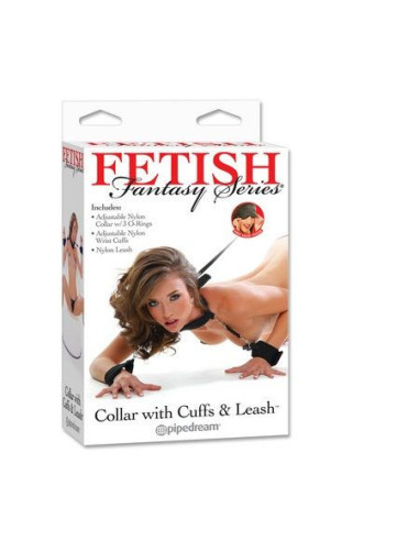 FETISH FANTASY SERIES - COLLAR WITH CUFFS and LEASH