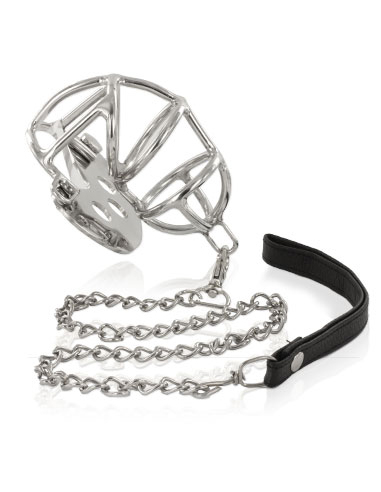 METAL HARD - METAL CHASTITY RING WITH STRAP