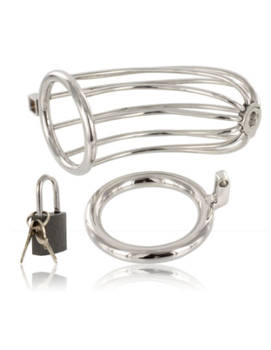 METAL HARD - BIRD CHASTITY RING CAGE