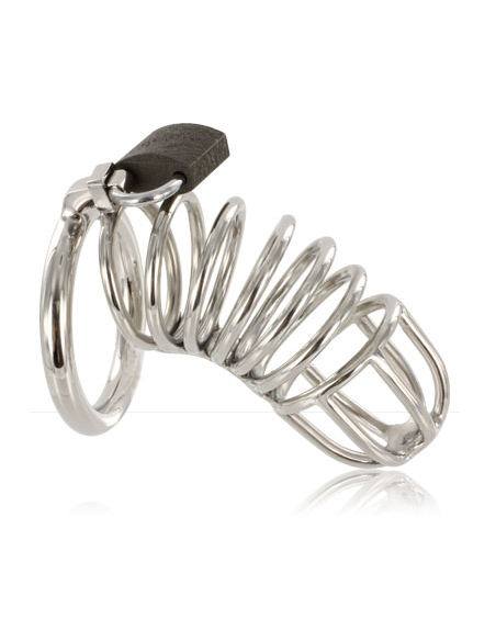METAL HARD - CAGE RING CHASTITY DEVICE