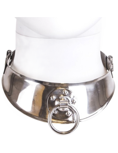 METAL HARD - RESTRAINT COLLAR WITH RING
