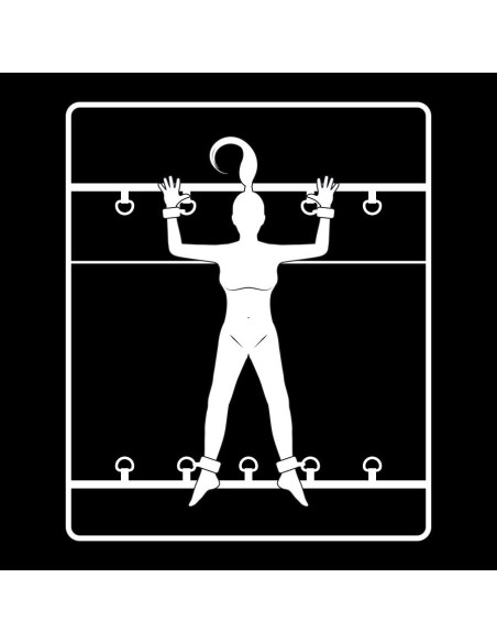 FETISH SUBMISSIVE - PRABANGUS LOVŲ RAIŠTELIŲ RINKINYS SU NOPRENO PAMUŠALIU