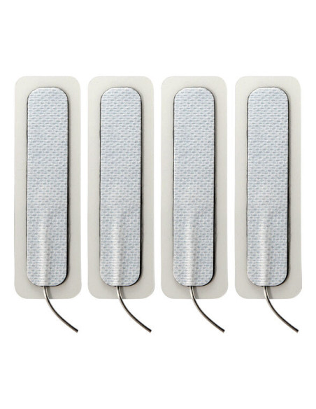 ELECTRASTIM - 4 X LONG SELF ADHESIVE PADS 1.5 CM X 7.5 CM