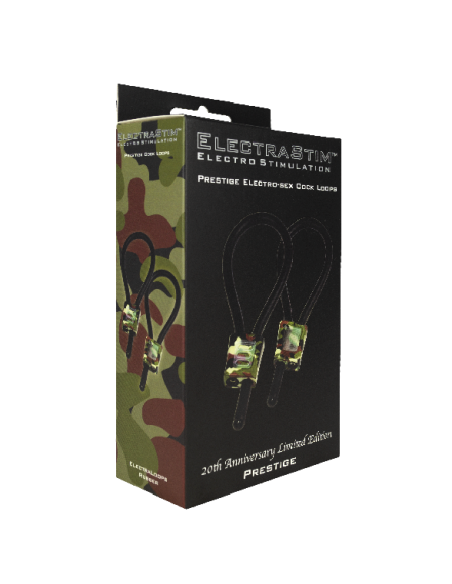 ELECTRASTIM - PRESTIGE ELECTRALOOPS ADJUSTABLE COCK RINGS CAMOUFLAGE