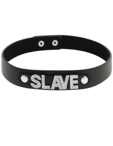 COQUETTE CHIC DESIRE - SLAVE VEGAN LEATHER CHOKER