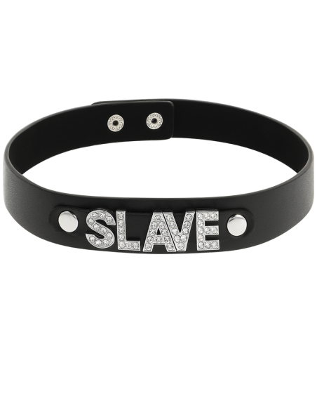 COQUETTE CHIC DESIRE - SLAVE VEGAN LEATHER CHOKER