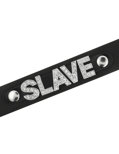 COQUETTE CHIC DESIRE - SLAVE VEGAN LEATHER CHOKER