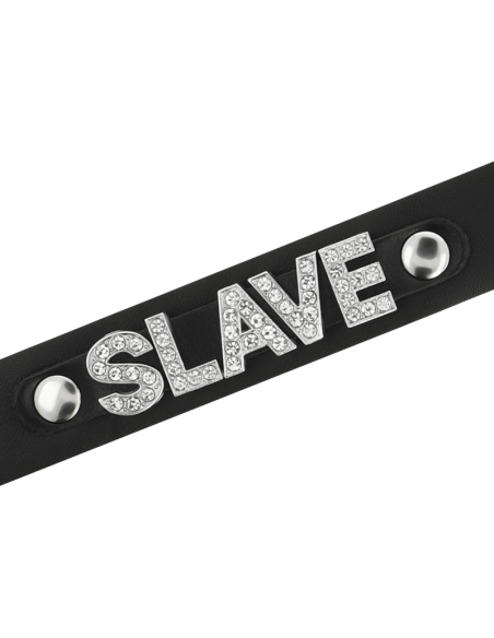 COQUETTE CHIC DESIRE - SLAVE VEGAN LEATHER CHOKER