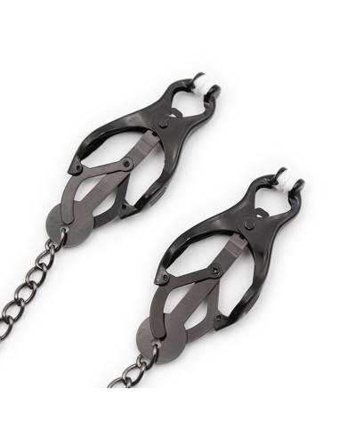 OHMAMA FETISH - JAPANESE NIPPLE Clamps WITH BLACK CHAIN