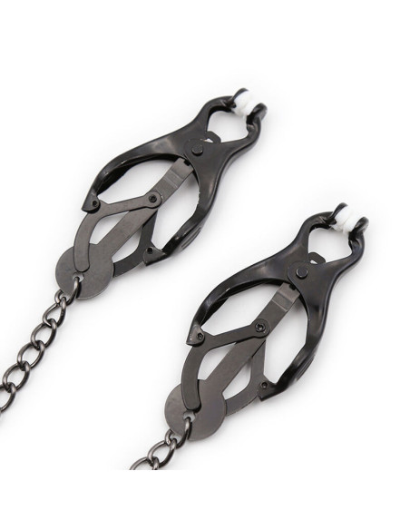 OHMAMA FETISH - JAPANESE NIPPLE Clamps WITH BLACK CHAIN