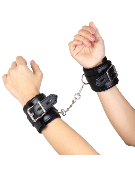 SECRETPLAY - BLACK BONDAGE HANDCUFFS BDSM COLLECTION