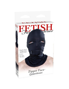 FETISH FANTASY SERIES - HOOD WITH ZIPPERS BLACK 2
