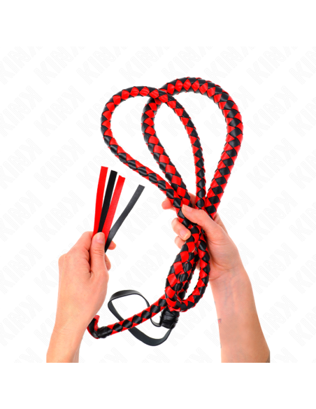KINK - RED LONG SNAKE WHIP 210 CM