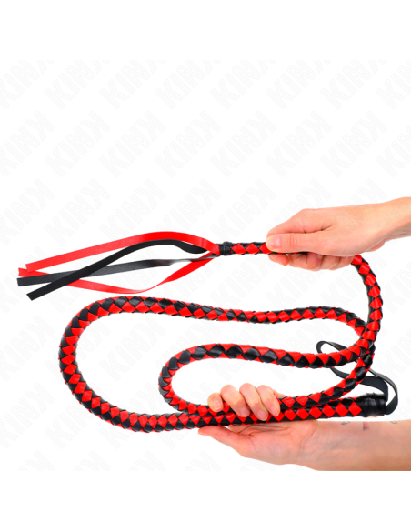 KINK - RED LONG SNAKE WHIP 210 CM