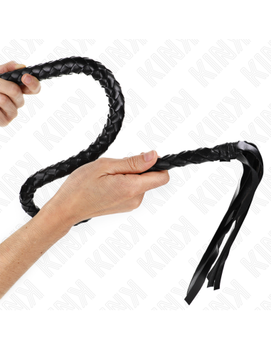 KINK - SNAKE WHIP WITH BLACK HAND RING 65 CM