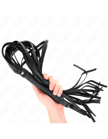 KINK - NEGRO SHORT HANDLE LONG TAIL WHIP 70 CM