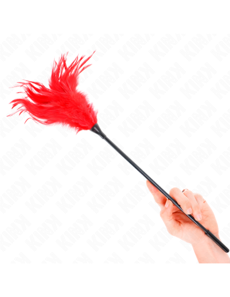 KINK - MULTIPLE RED TICKLE FEATHERS 45 CM