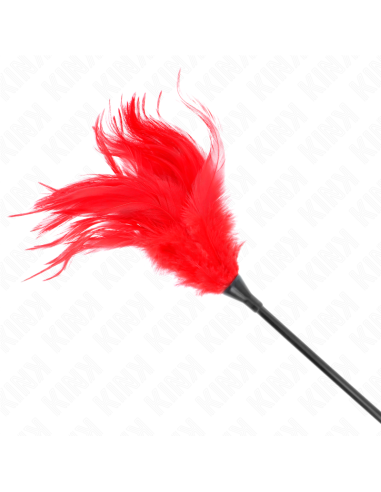 KINK - MULTIPLE RED TICKLE FEATHERS 45 CM
