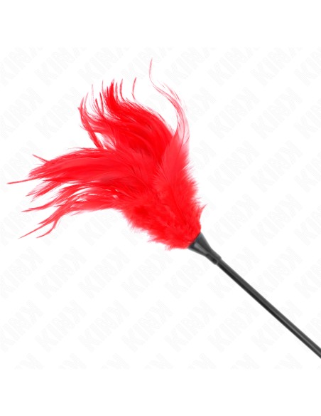 KINK - MULTIPLE RED TICKLE FEATHERS 45 CM