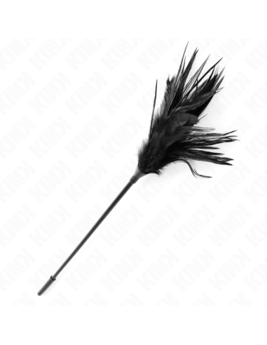 KINK - MULTIPLE BLACK TICKLE FEATHERS 45 CM