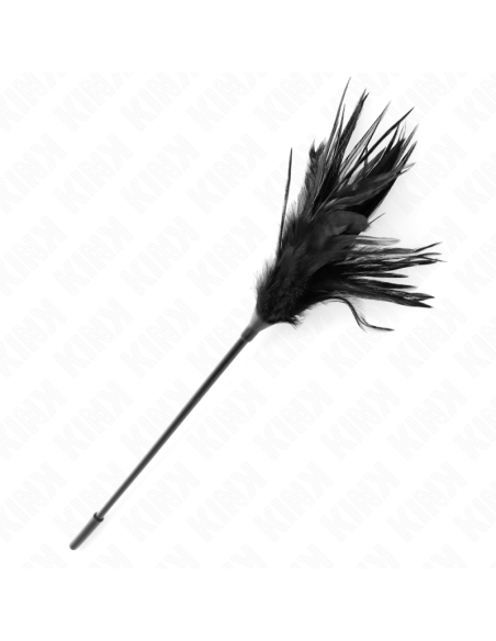 KINK - MULTIPLE BLACK TICKLE FEATHERS 45 CM