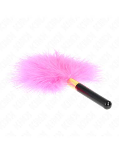KINK - FUCHSIA GOLD METAL TICKLE FEATHERS 18 CM