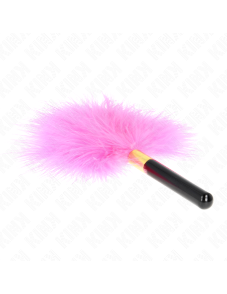 KINK - FUCHSIA GOLD METAL TICKLE FEATHERS 18 CM