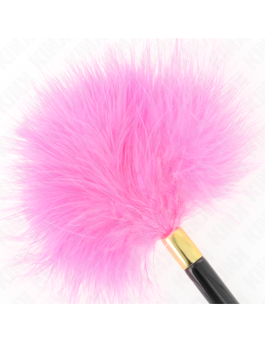 KINK - FUCHSIA GOLD METAL TICKLE FEATHERS 18 CM