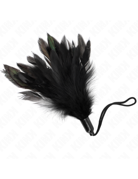 KINK - TICKLE FEATHERS WITH ROPE HANDLE PLASTIC BASE 15 CM