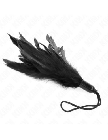 KINK - TICKLE FEATHERS WITH ROPE HANDLE PLASTIC BASE 15 CM