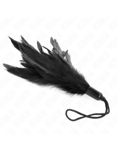 KINK - TICKLE FEATHERS WITH ROPE HANDLE PLASTIC BASE 15 CM