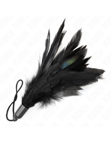 KINK - TICKLE FEATHERS WITH ROPE HANDLE PLASTIC BASE 15 CM