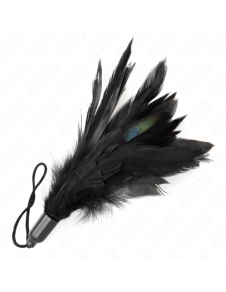 KINK - TICKLE FEATHERS WITH ROPE HANDLE PLASTIC BASE 15 CM