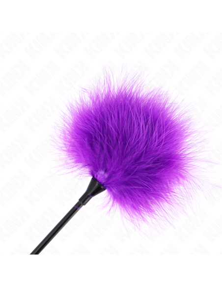 KINK - PURPLE TICKLE FEATHERS USED FOR THE BONDAGE KIT 27 CM