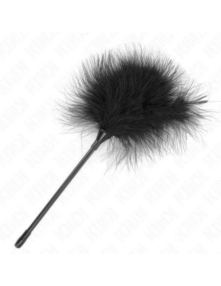 KINK - BLACK TICKLE FEATHERS USED FOR THE BONDAGE KIT 27 CM