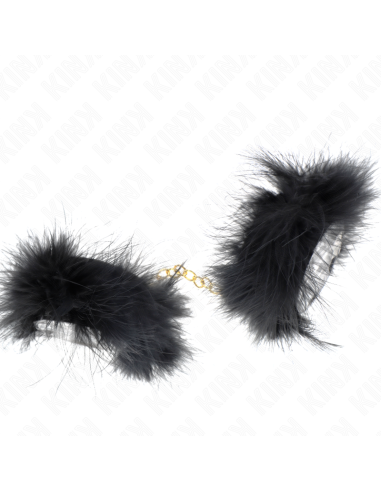 KINK - FEATHER HAND CUFFS WITH GOLD CHAIN MODEL 0