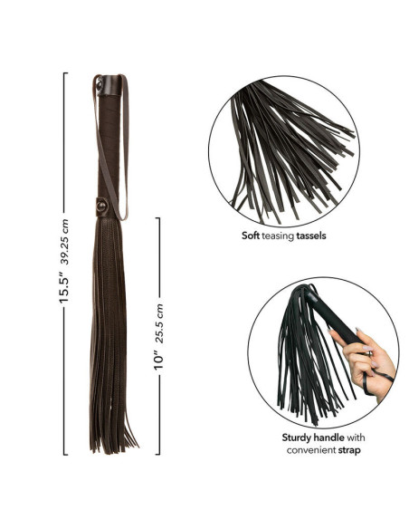 CALEXOTICS - NOCTURNAL FLOGGER LEATHER BLACK