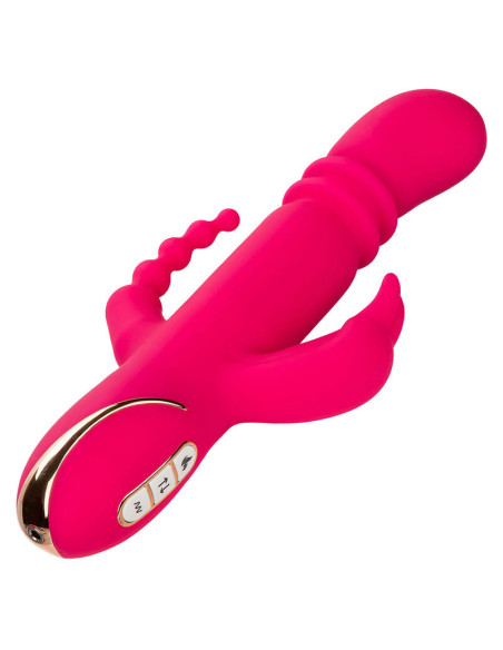 CALEXOTICS - JACK FANTASY TRIPLE HEATED VIBRATOR RABBIT PINK