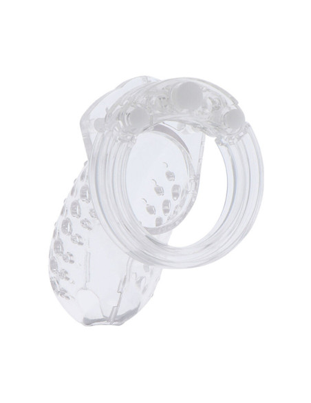 HIDDEN DESIRE - EXTREME CHASTITY COCK CAGE ACRYLIC ADJUSTABLE CLEAR