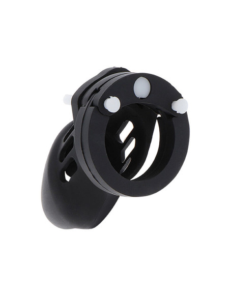 HIDDEN DESIRE - EXTREME CHASTITY COCK CAGE SILICONE SIZE S BLACK