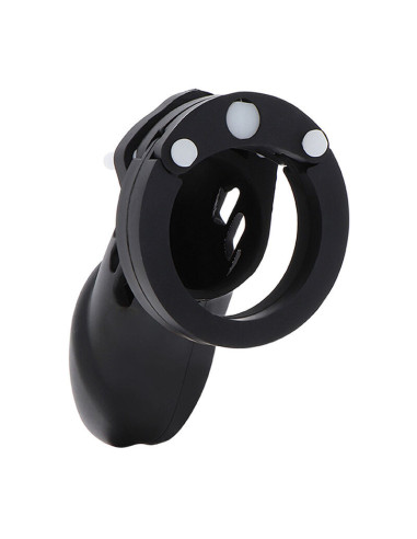 HIDDEN DESIRE - EXTREME CHASTITY COCK CAGE SILICONE SIZE L BLACK