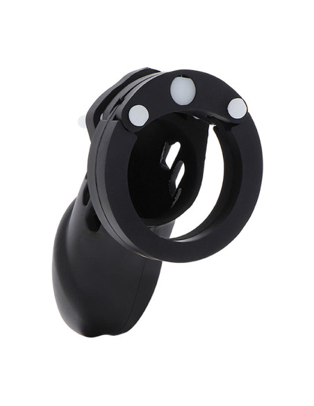 HIDDEN DESIRE - EXTREME CHASTITY COCK CAGE SILICONE SIZE L BLACK