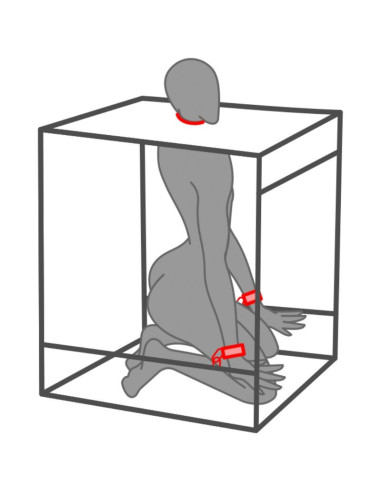 SECRET DOME - KINK KLUBO KABINOJE BUKKAKE JUODA IR RAUDONA