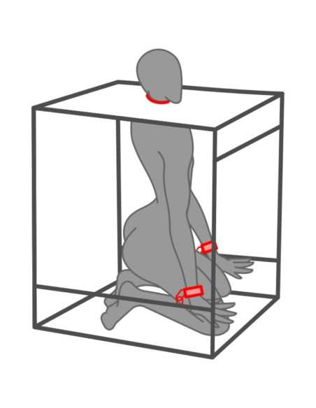 SECRET DOME - KINK KLUBO KABINOJE BUKKAKE JUODA IR RAUDONA