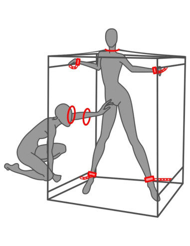 SECRET DOME - KINK CLUB CABIN SCANDALE BLACK and RED