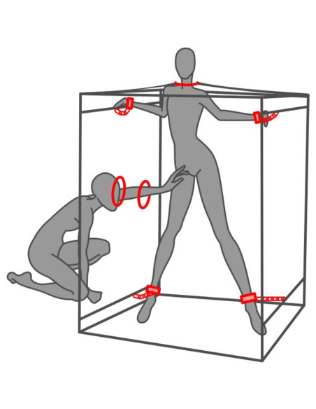 SECRET DOME - KINK CLUB CABIN SCANDALE BLACK and RED