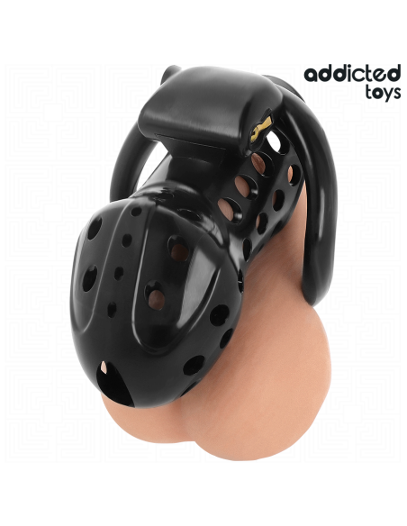 ADDICTED TOYS LOCKED - CHAINED HOLLOW PENIS CAGE 10.5 CM