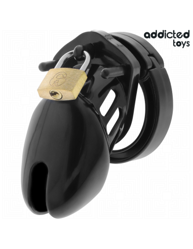 ADDICTED TOYS LOCKED - OBSIDIAN HOLD PENIS CAGE SIZE S