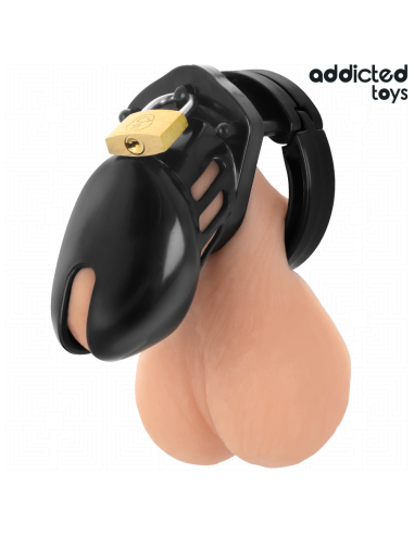 ADDICTED TOYS LOCKED - OBSIDIAN HOLD PENIS CAGE SIZE S